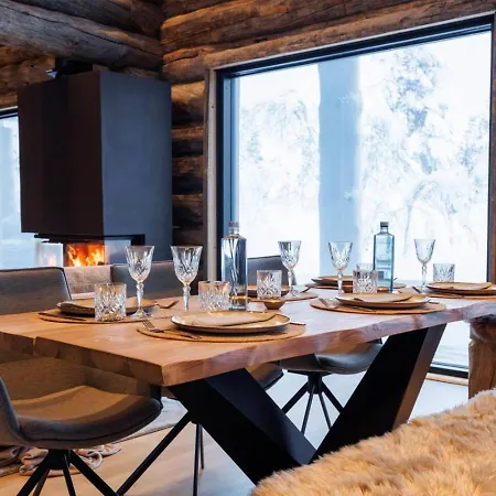 Tatil Evi Cottage Finland L Villa Pine Kittilä
