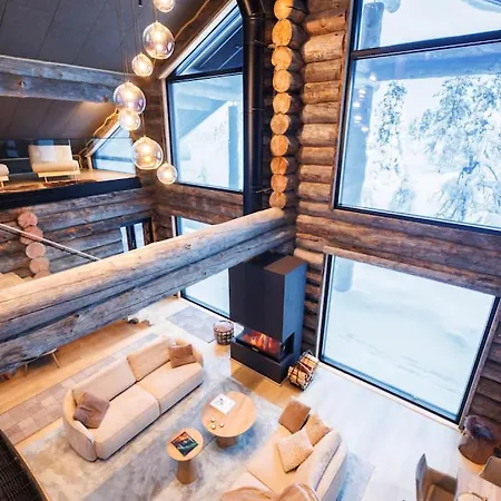 Tatil Evi Cottage Finland L Villa Pine Kittilä